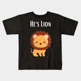 Animal Lion Pun Kids T-Shirt